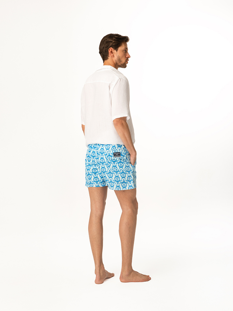 Short Sleeved Front Pocket Linen Shirt