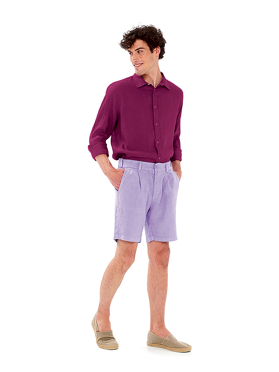 Linen Basic Long-Sleeved Shirt